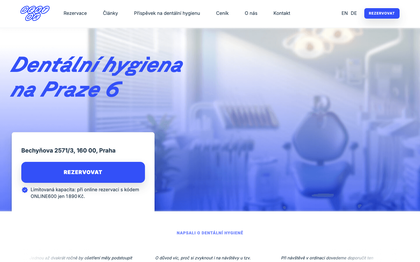 DentOk — ukázka projektu